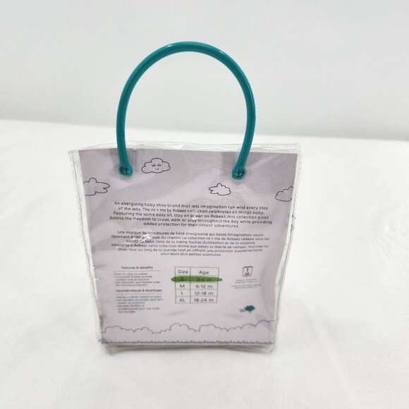 Ro+Me By Robeez Baby Slip On Crib Shoes Gray Whale Booties Size 0-6 M - Picture 3 of 4